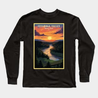 Cuyahoga Valley National Park Travel Poster Long Sleeve T-Shirt